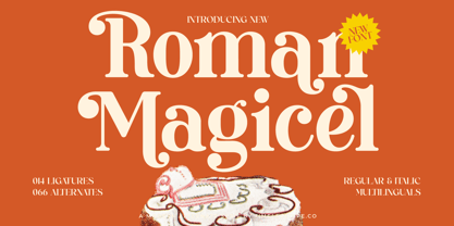 Roman Magicel Font Poster 1