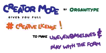 Creator Mode Font Poster 5