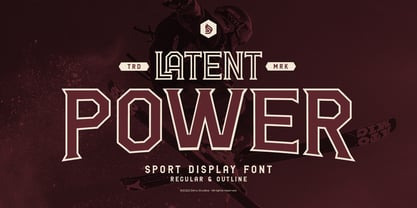 Latent Power Outline Font Poster 1