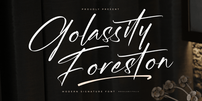 Golassity Foreston Font Poster 1
