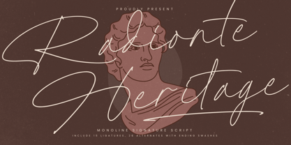 Radionte Heritage Font Poster 1