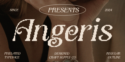Angeris Pixel Font Poster 1