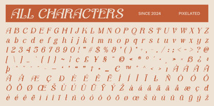 Angeris Pixel Font Poster 6