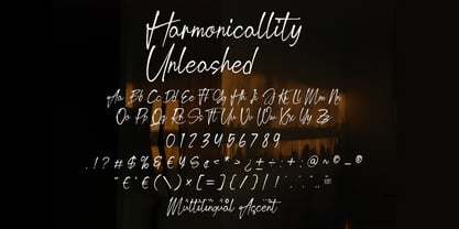 Harmonicallity Unleashed Font Poster 6