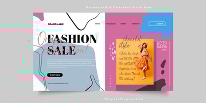 Harmonicallity Unleashed Font Poster 5