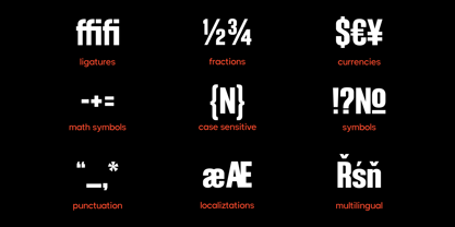 Gulams Condensed Font Poster 7