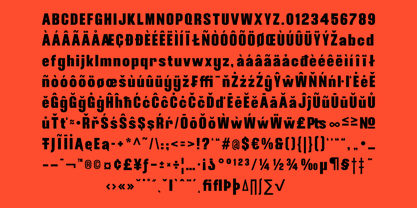 Gulams Condensed Font Poster 9