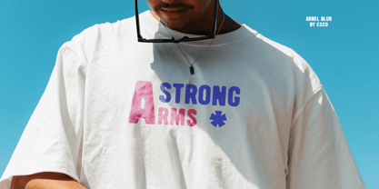 Arnel Blur Font Poster 5