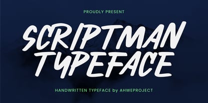 Scriptman Font Poster 1