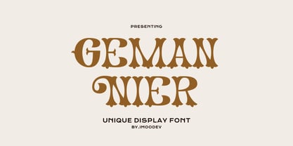 Geman Nier Font Poster 1