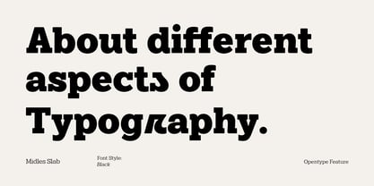 Midles Slab Font Poster 2
