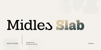 Midles Slab Font Poster 1