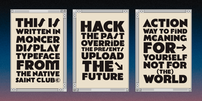 Moncer Font Poster 9