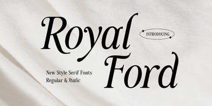 Royalford Font Poster 1