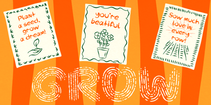 Garden Notes Font Poster 6