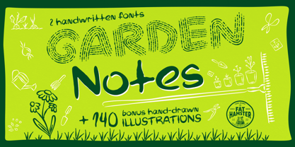 Garden Notes Font Poster 1