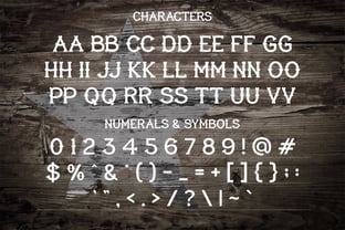 Bronco Ridge Font Poster 2