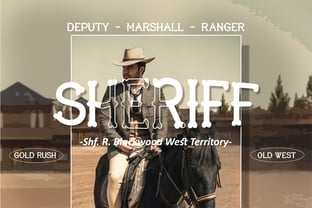 Bronco Ridge Font Poster 7