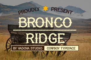 Bronco Ridge Font Poster 1