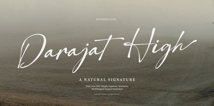 Darajat High Font Poster 1