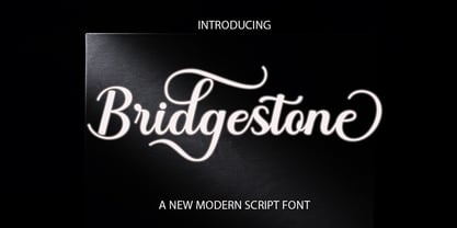 Bridgestone Modern Font Poster 1