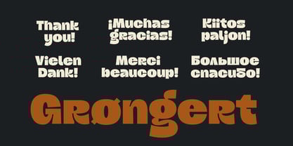 Grongert Font Poster 11
