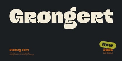 Grongert Font Poster 1