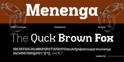 Menenga Variable Font Poster 10