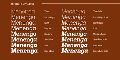 Menenga Variable Font Poster 6