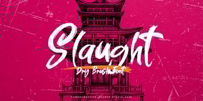 Slaught Font Poster 1