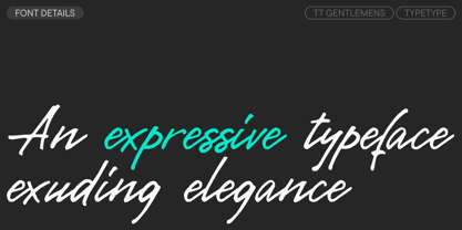 TT Gentlemens Font Poster 3