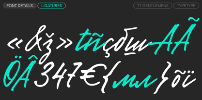 TT Gentlemens Font Poster 5