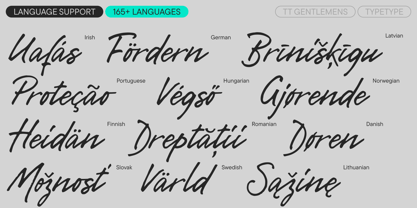 TT Gentlemens Font Poster 7