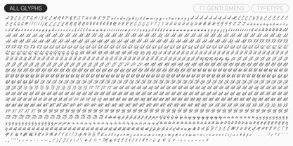 TT Gentlemens Font Poster 6