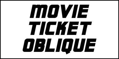 Movie Ticket JNL Font Poster 4