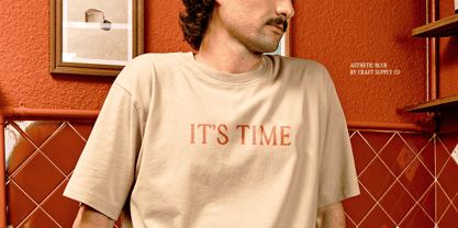 Asthetic Blur Font Poster 5