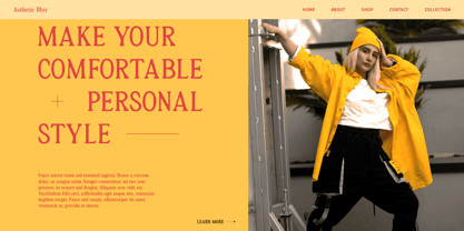 Asthetic Blur Font Poster 3