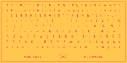 Asthetic Blur Font Poster 6