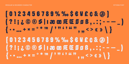 Rythem Font Poster 12
