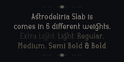 Astrodeliria Slab Font Poster 3