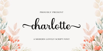 Charlotte Modern Font Poster 1