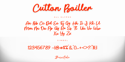 Cutton Boiller Font Poster 7