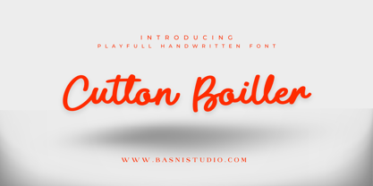 Cutton Boiller Font Poster 1