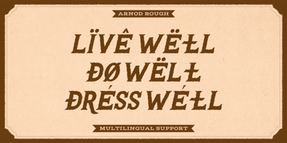 Arnod Rough Font Poster 5