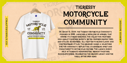 Arnod Rough Font Poster 3