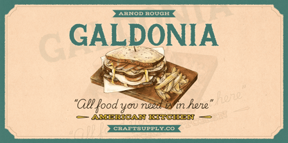 Arnod Rough Font Poster 2