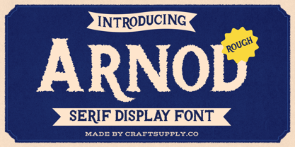 Arnod Rough Font Poster 1