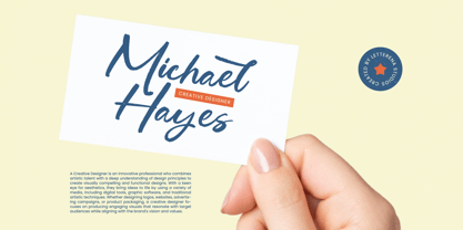 Handout Black Font Poster 12