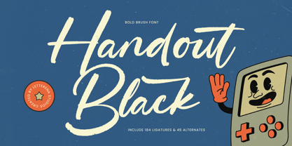 Handout Black Font Poster 1