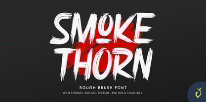 Smoke Thorn Font Poster 1